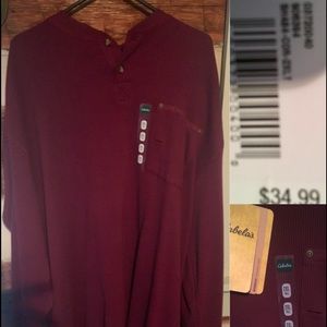 Cabelas Roughneck Henley/ 2XL Brand New.